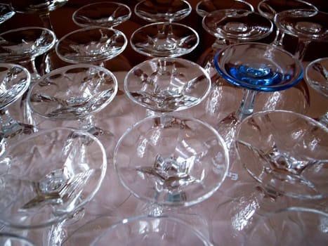 The blue glass