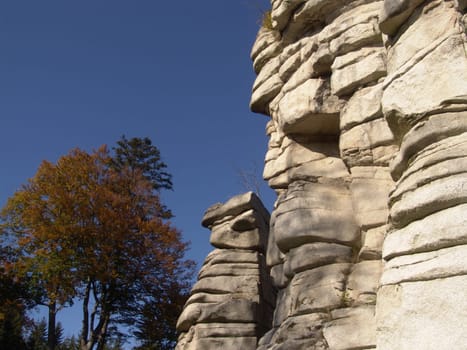 Granite rocks in the Steinwald (Fichtelgebirge)