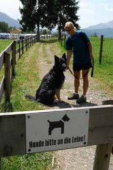On a leash