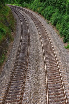 Railroad tracks