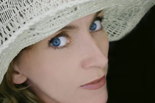 Hat looks good on her