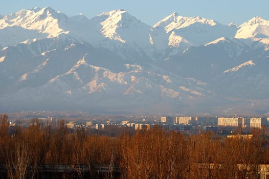 Tien Shan Mountains on the outskirts of Almaty,Kazakhstan