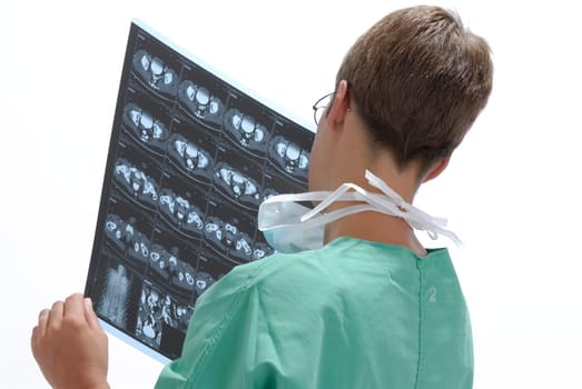 Doctor with X-ray