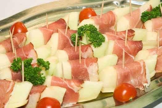 Melon with ham
