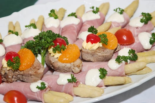 Asparagus and ham