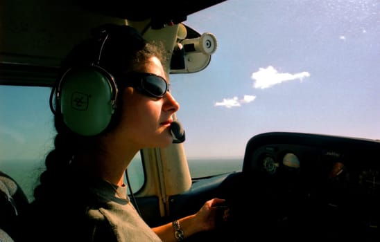 With my partner as a pilot high above the Florida Everglades enjoy the peace and freedom that you can only experience when flying. Scan of the slide