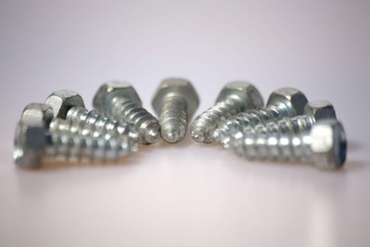 Silver short screws