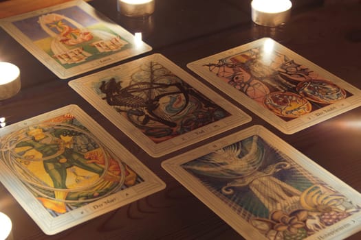 Esoteric Tarot Cards Candlelight