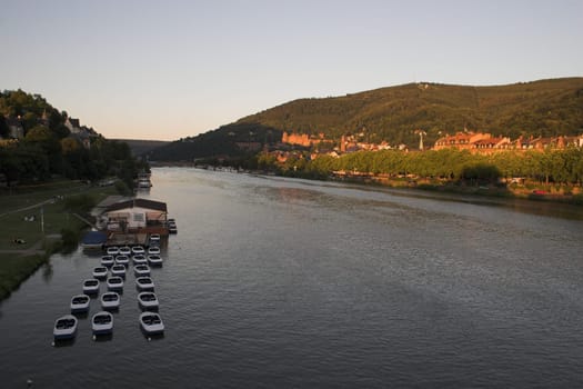 Boat rental on the Neckar in Heidelberg