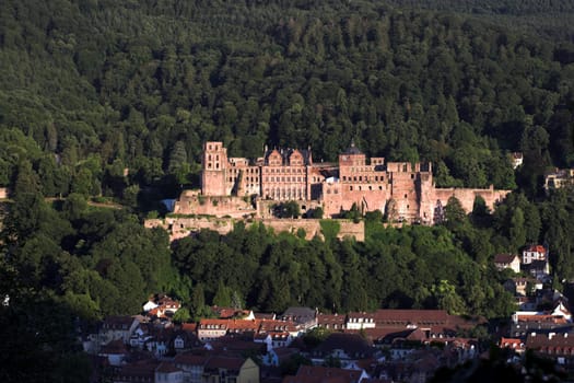 View of Heidelberg Castle from the Philosopher's Path