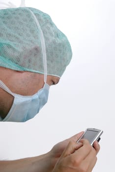 Doctor with PDA