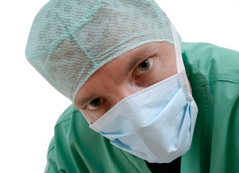 Doctor looking into the camera