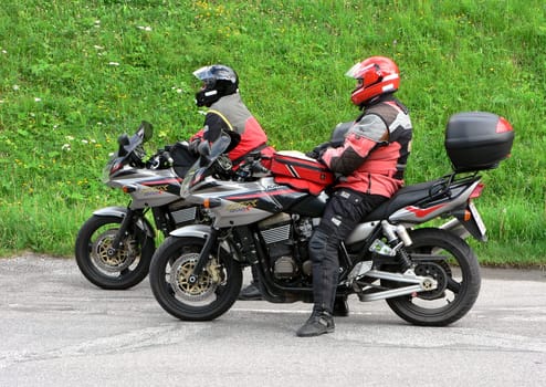At the top of the pass