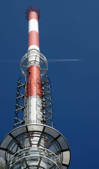 The 95-metre-high transmission tower on the Rigi in Central Switzerland was completed in 1998 after 4 years of construction and is mainly used for radio and television signal transmission.