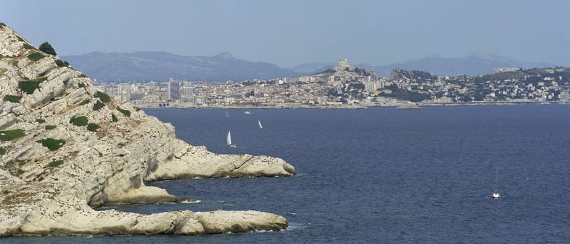 View of Marseille from Iles du Frioul - 6x7