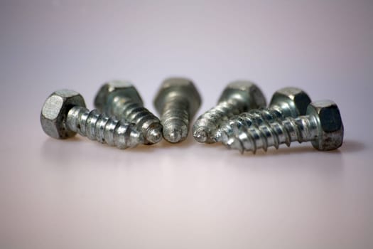 Silver short screws
