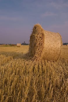 Straw bales in sunlight 1