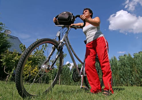 by bike