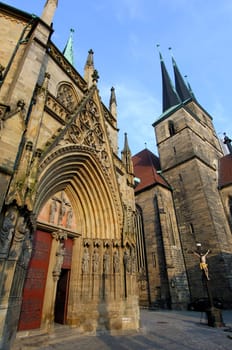 Erfurt Cathedral and St. Severin Church,Erfurt,Thuringia,Germany