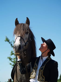 Puro Gozo is the name of the horse. A 5 year old licensed PRE stallion. This photo was taken during a shoot on 11.06.2006  PURO GOZO means pure joy Date of birth: 10.04.2001 Pura Raza Espanola licensed stallion Mould