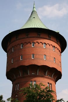 The water tower in the city centre of Cuxhaven (North Sea)