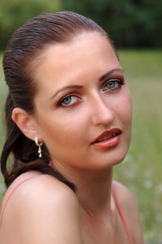 Outdoor portrait of a young woman 2