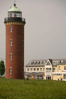 The lighthouse at the Alte Liebe in Cuxhaven