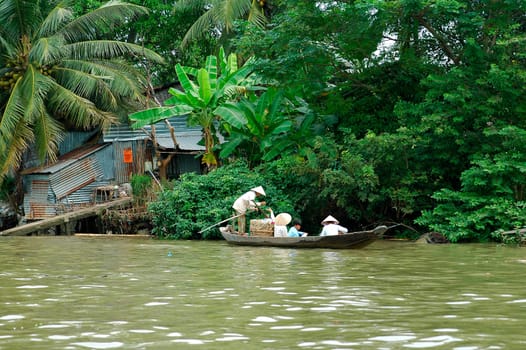 On the Mekong River Vietnam