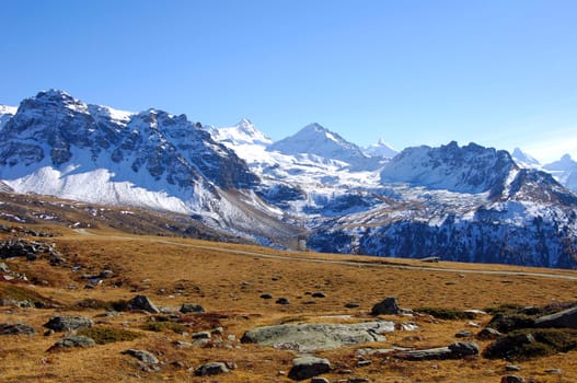 Alpine landscape Valais Switzerland
