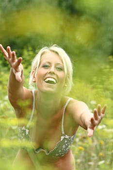 Woman in the field