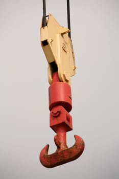 Hook of a cargo crane on a cargo ship