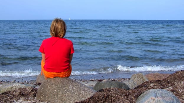 Looking out to sea