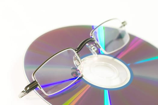 CD/DVD with glasses