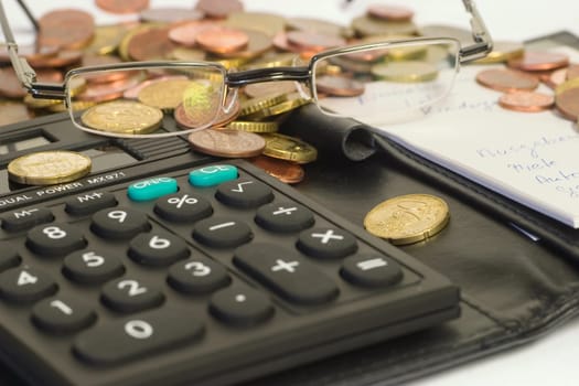 Coins with calculator