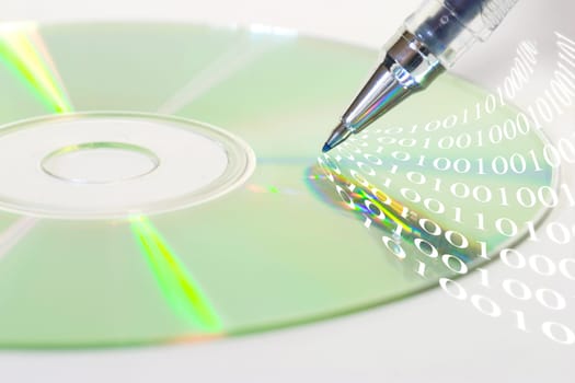 CD with pen