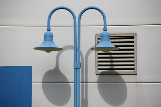 Blue street lighting
