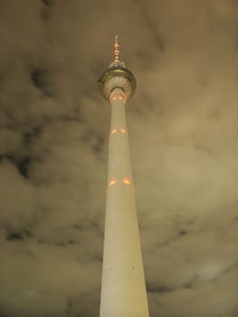 Berlin Radio Tower at night