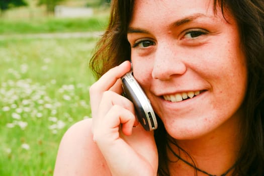 on the phone