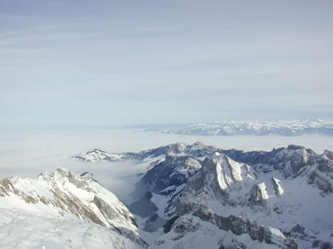 View of the sea of fog