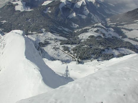 View down to the Schwägalp