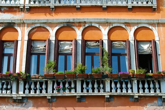 Window front,Venice,Italy