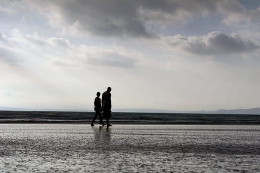 Together on the beach