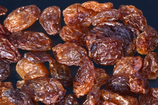 Raisin macro on the tabletop
