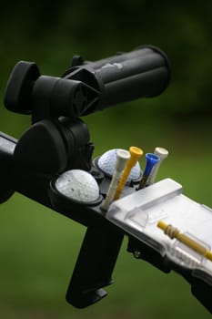 Cockpit of a gold trolley