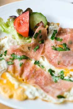 Bacon and egg