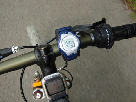 Underway with a mountain bike