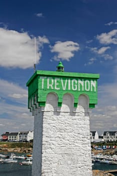Pointe de Trevignon,a lighthouse in Brittany
