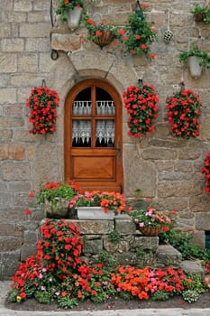 Port-Louis,house with flowers