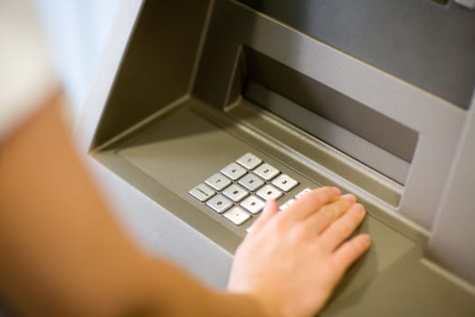 Withdrawing money