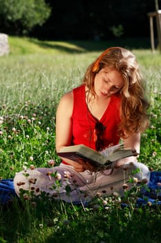 Student with book and headphones I